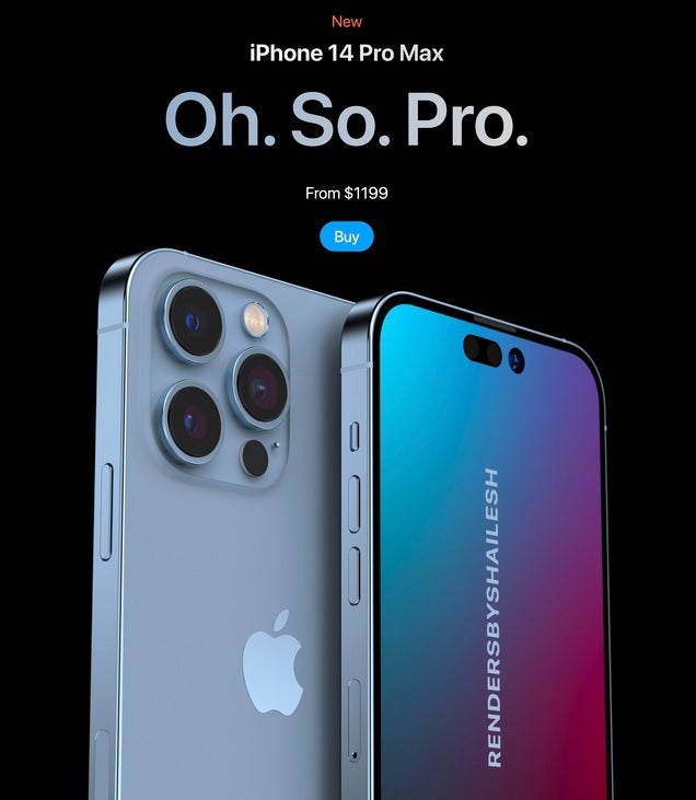 iPhone 14 Pro Max concept, including the rumored starting price of $1,199.  Credit @Shaileshhari03: Buyers of 2022 iPhone models will have to make tough decisions based on pricing