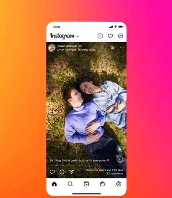 Instagram is working on a more immersive news feed