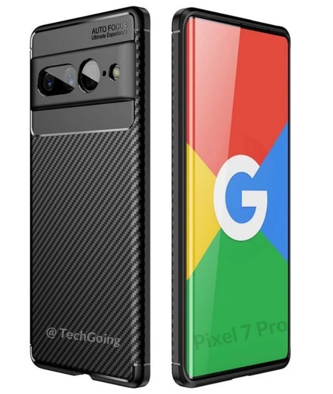 Pixel 7 Pro render included in a case render - Pixel 7 Pro render hints at a major new camera feature or mistakenly omits a hardware component