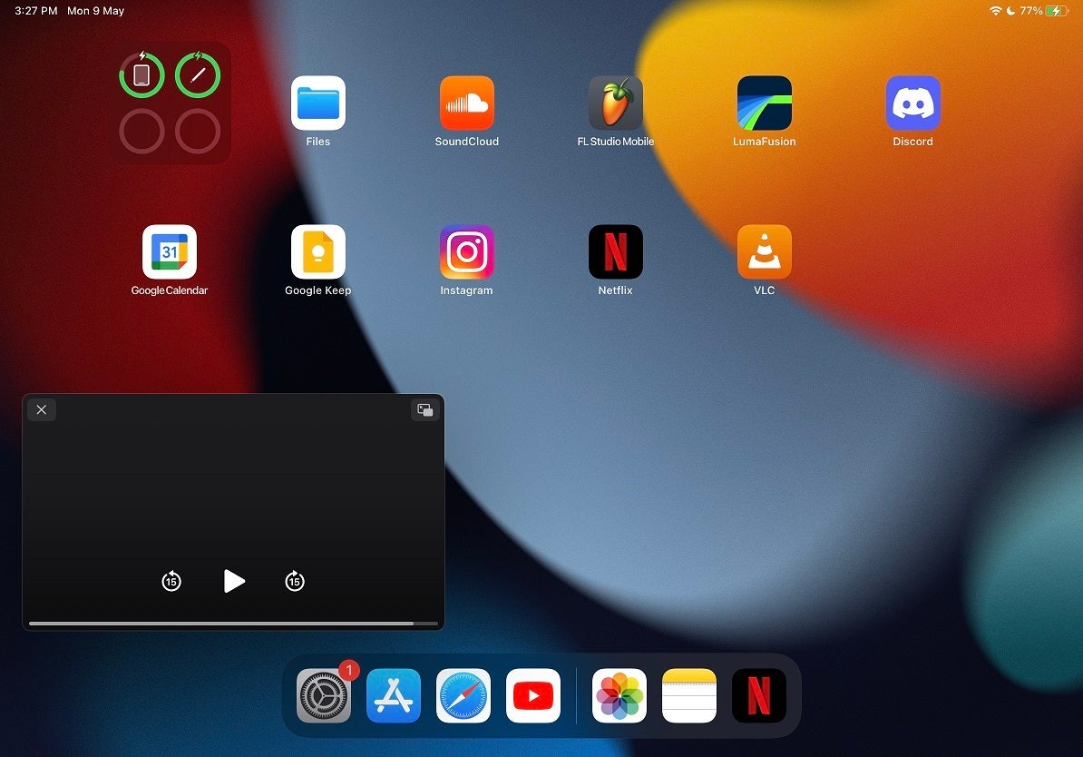 A Netflix video playing in a Picture in Picture popup (Yep, in appears blank in screenshots, but trust me, it's a Netflix video.) - Become an iPad pro: Must-know iPad tips and tricks