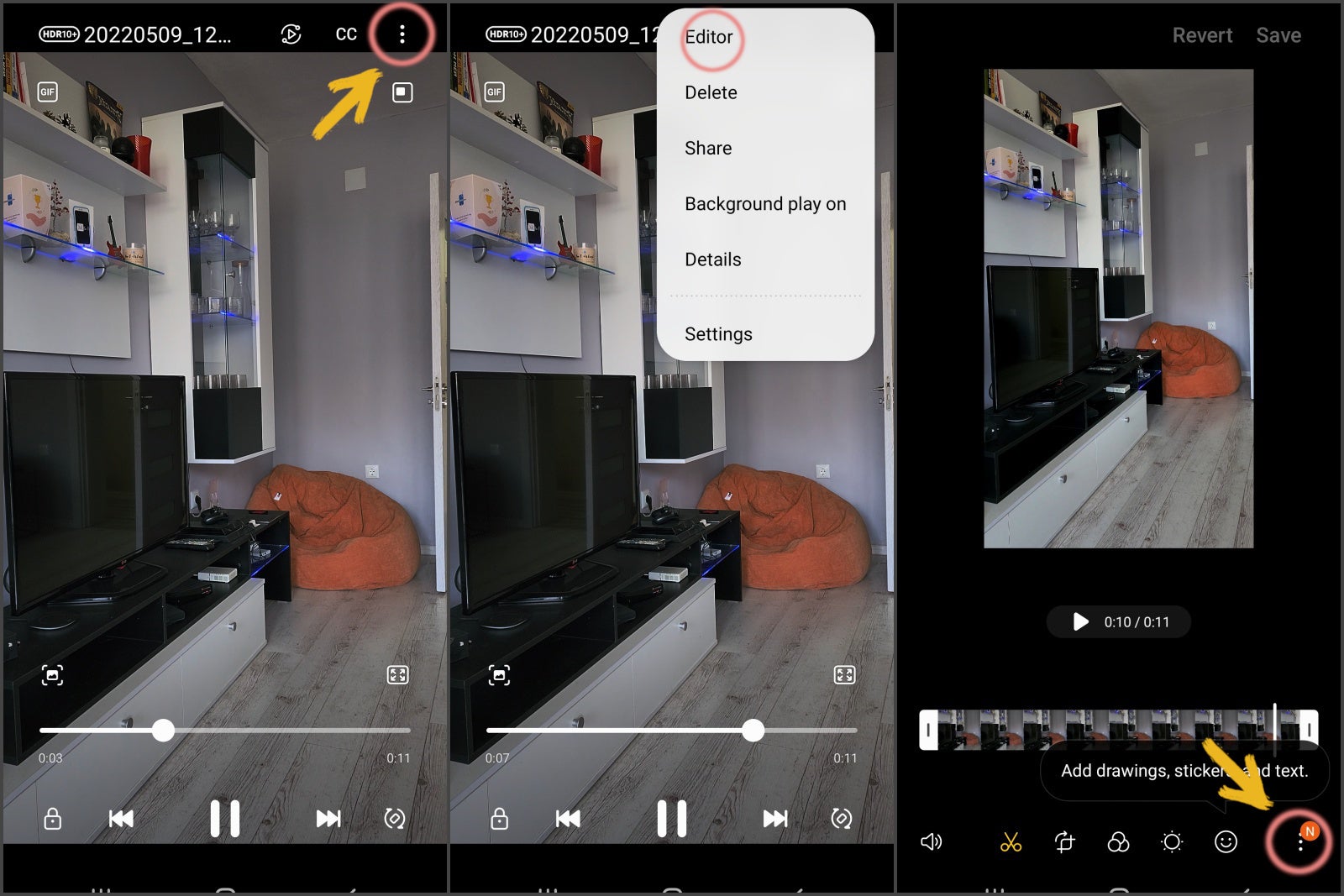 Galaxy S22: How to convert HDR10+ clips to SDR