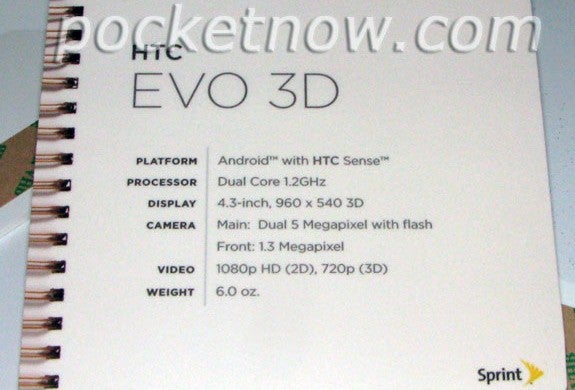 HTC EVO 3D, HTC EVO View 4G make an appearance on Sprint's website