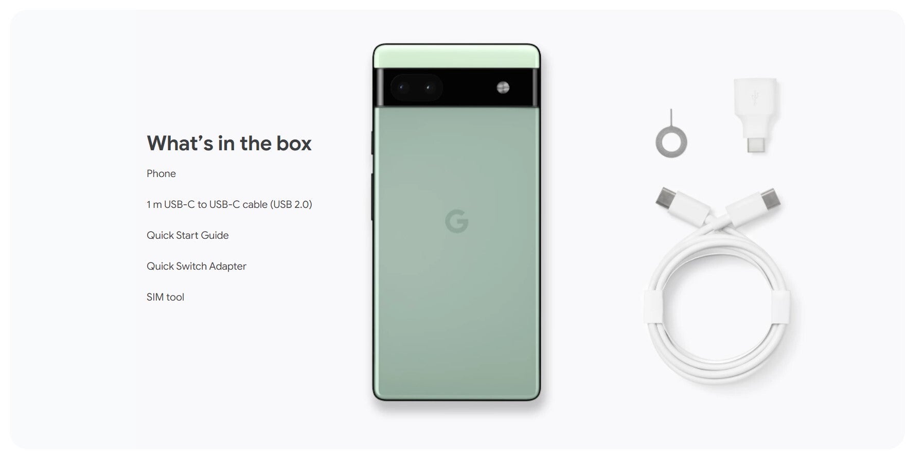 Pixel 6a box contents - The Google Pixel 6a lands with camera might, Tensor, and unbeatable price