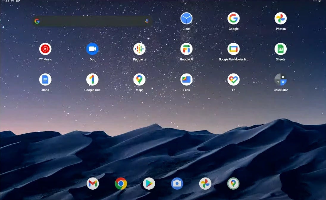 Android 13 tablet home screen - Android 13 for tablets brings a taskbar, improved multitasking and more handy features