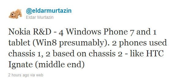 Four Nokia Windows Phones rumored in the pipeline, plus a Nokia Windows 8 tablet