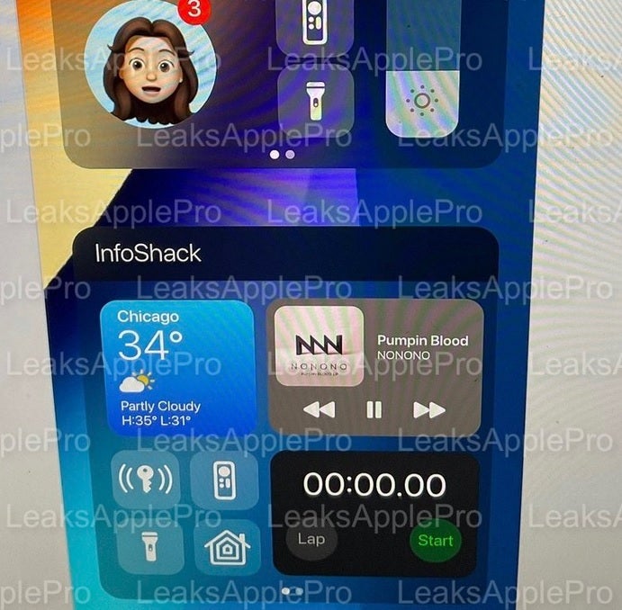 Leaked photo shows rumored customizable widgets for iOS 16 - Gurman expects "significant" changes coming for iOS 16 short of a major interface redesign