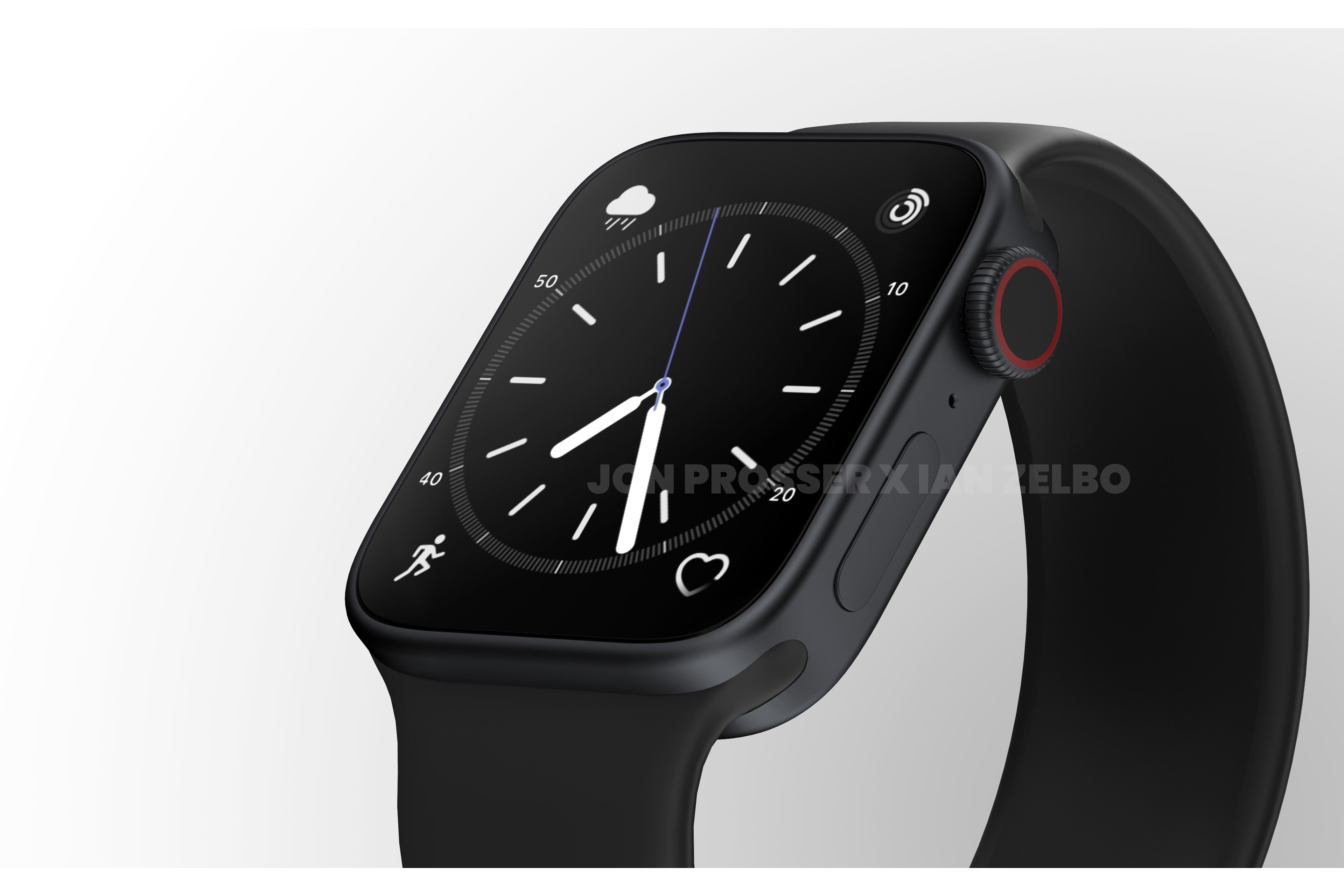 Leaked render showcases Apple Watch Series 8's flat screen - Leaked renders offer first look at redesigned Apple Watch Series 8