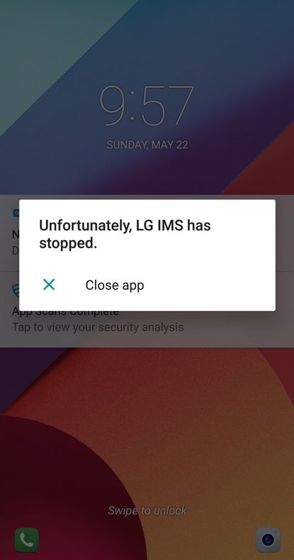 This message means that your LG phone is not working over T-Mobile's network - Some LG phones are essentially bricked by T-Mobile bug