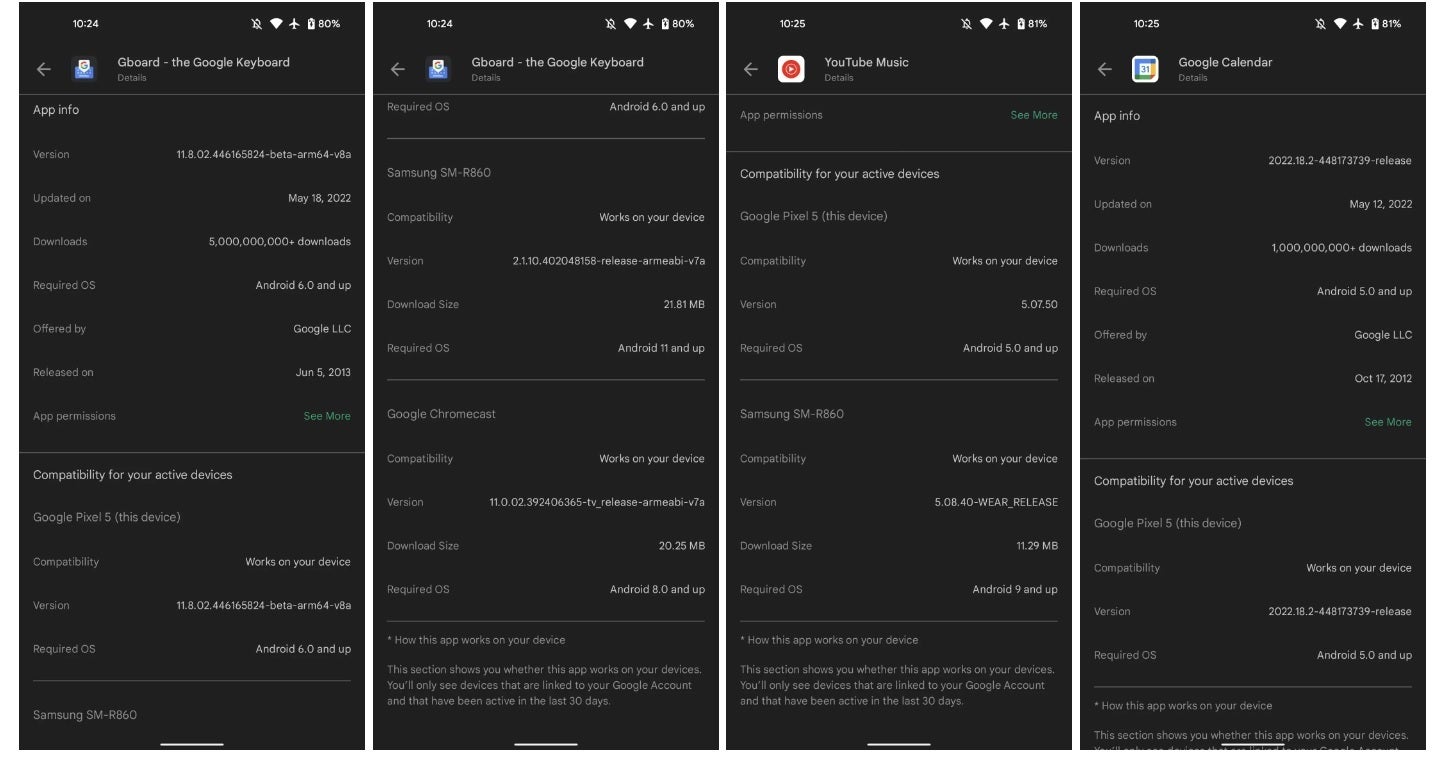 Images - 9to5Google - Google adds a section in the Play Store that shows your devices’ compatibility with an app