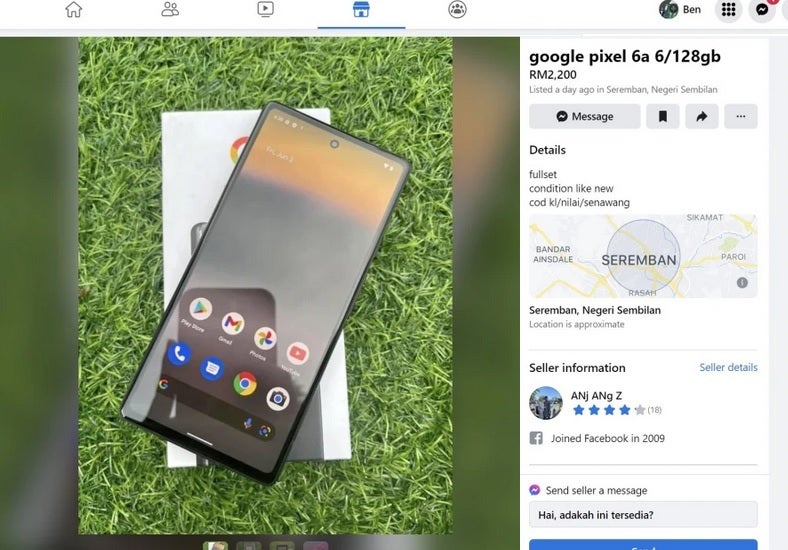 On Facebook Marketplace, some have sold the yet-to-be-released Pixel 6a — see the early Pixel 6a box-opening process;  The phone was found in sales weeks before the release