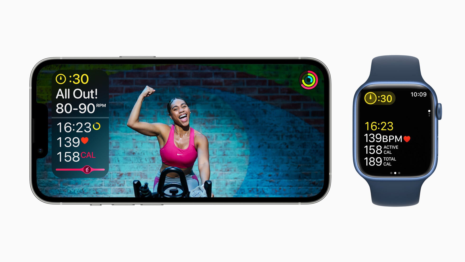 On-screen guidance on the Apple Watch via the Fitness+ Apple workouts is now a thing - Apple’s watchOS 9 is official: new watch faces and arrhythmia tracking