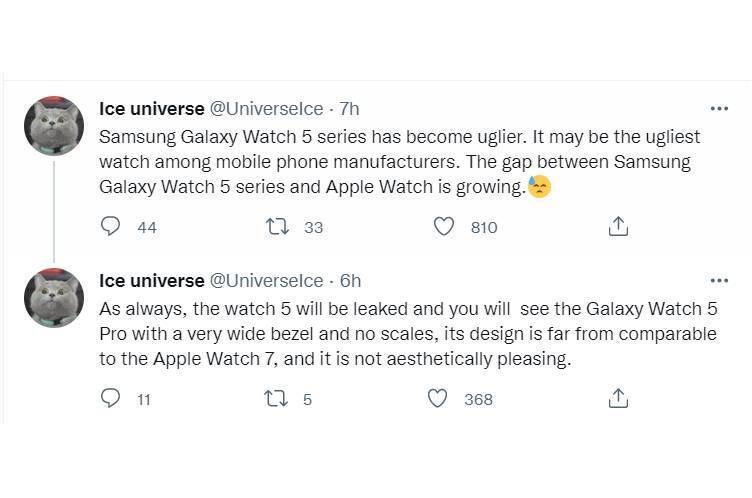 Leaker mengatakan Galaxy Watch 5 bisa menjadi jam tangan pintar “paling jelek” tahun ini