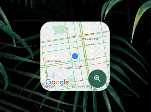 The Google Maps traffic widget will let you know what the traffic like when you embark on your journey - Google Maps' latest Android widget will show local traffic conditions from your home screen