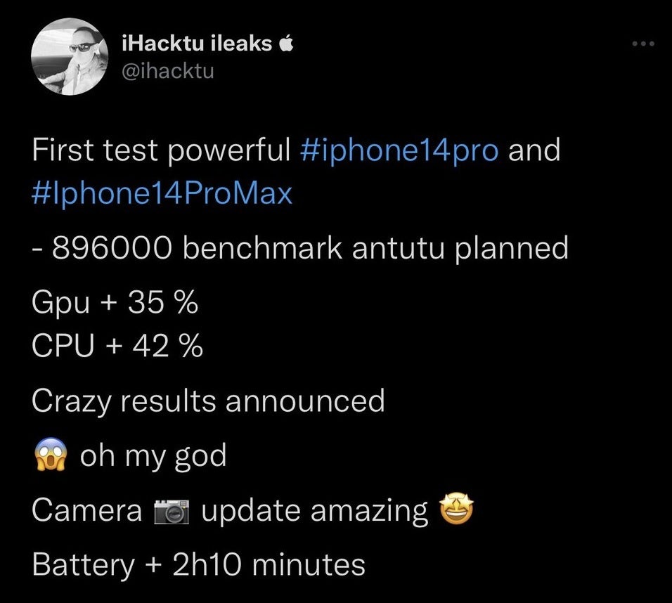 Rumored iPhone 14 Pro and Pro Max specs for this year's Apple handsets - Questionable tipster leaks amazing battery life and other specs for iPhone 14 Pro, Pro Max