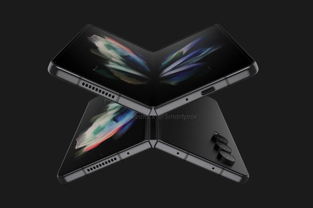 Digital hoarders will definitely fall head over heels with the Z Fold 4 (pictured here in leaked renders). - Samsung&#039;s big Galaxy Z Fold 4 and Z Flip 4 storage upgrades are now set in stone