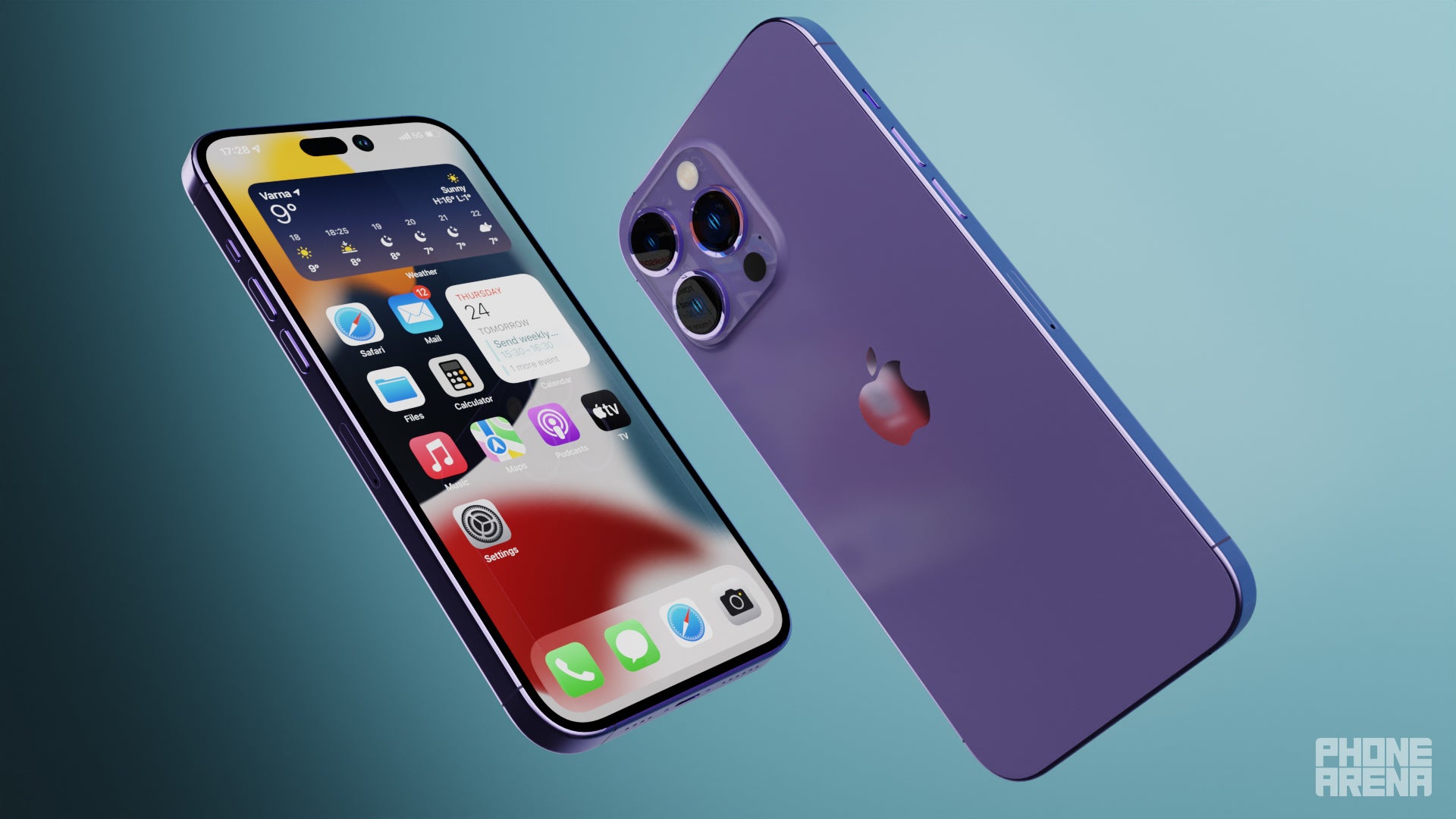 Sarebbe bello anche il viola.  - iPhone 14 Pro Max con una batteria da 5000 mAh sarebbe la fine del dibattito sulla batteria Android vs Apple