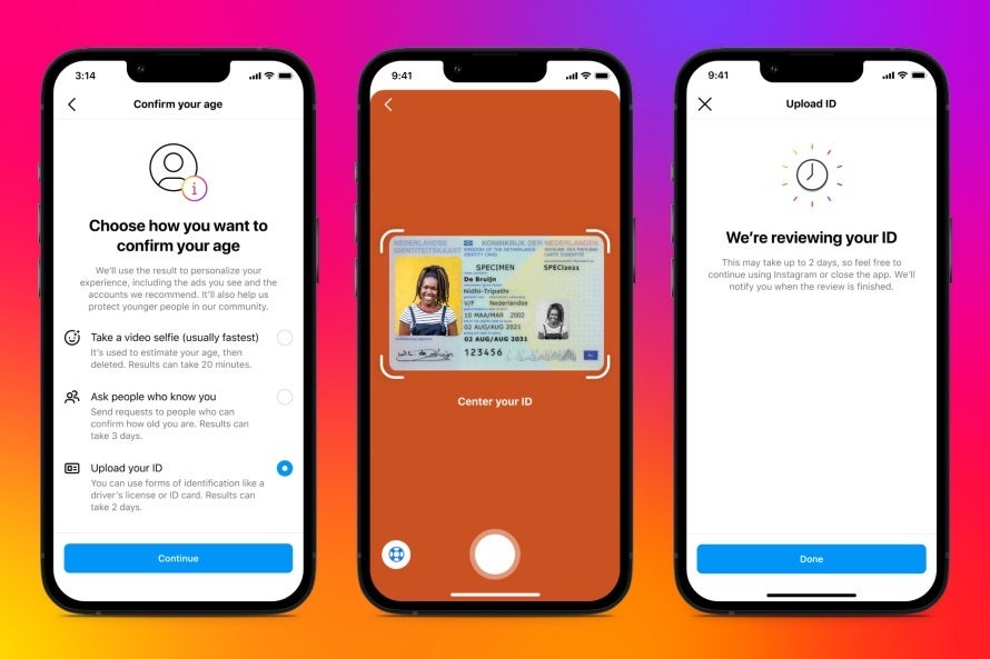Instagram will use video selfies to try and guess your age, ask people to vouch for you