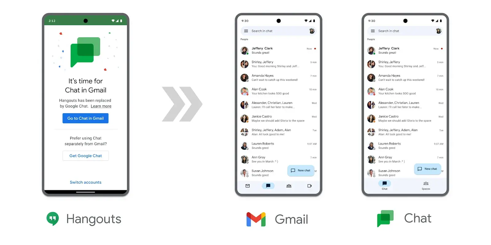 Free Google Hangouts users will be asked to migrate to Google Chat starting today