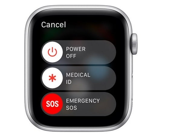 The Emergency Services slider on the Apple Watch - The Apple Watch helps save the life of a man swept out to sea in his kayak