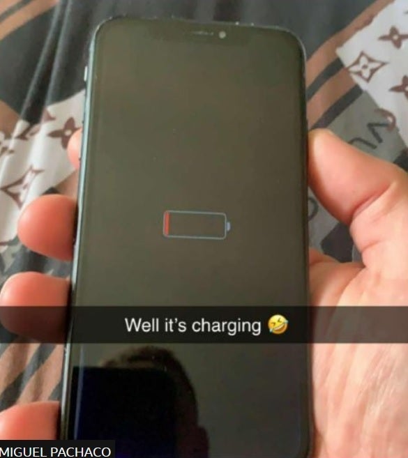 Pachaco was surprised to find that the phone was working the day after he found it - iPhone drops in the river, comes back to reunite with owner 10 months later