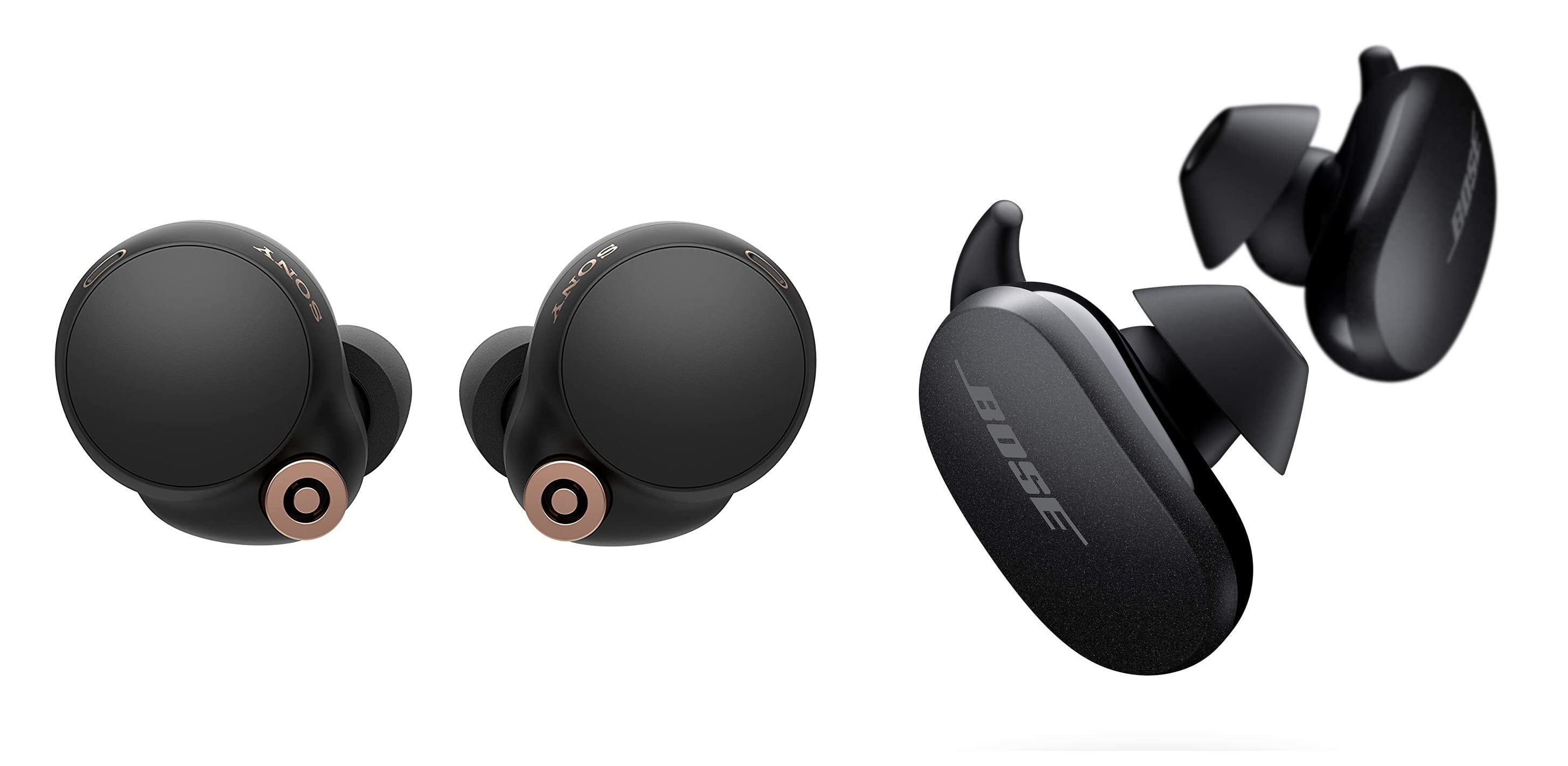 Sony WF-1000XM4 vs Bose QuietComfort Earbuds and Bose Sport Earbuds vs Beats Fit Pro: Which to buy?