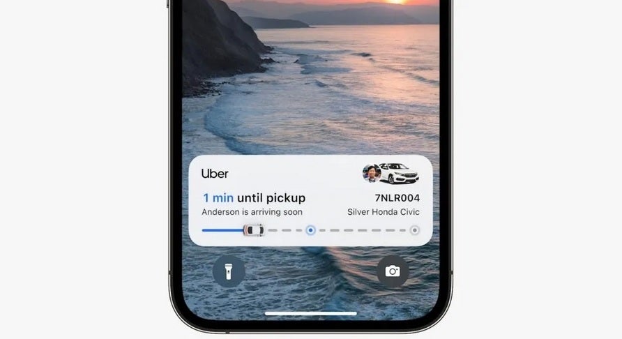 Apple will have a similar feature in - /www.phonearena.com/news/ios-16-review_id141375" rel="">iOS 16 that shows users the status of an ordered ride share - Hidden code reveals three new At a Glance features for Pixel handsets