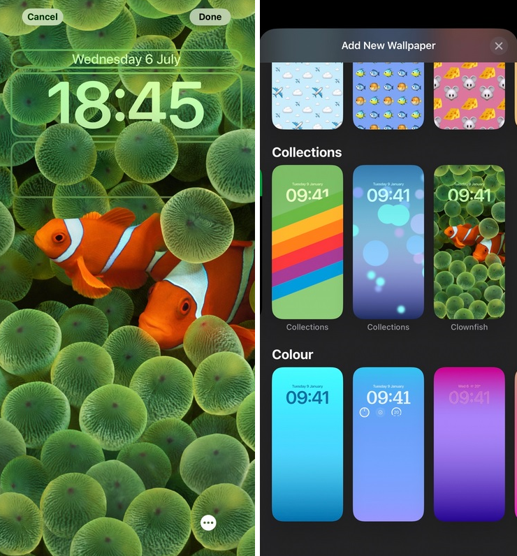 Apple, iOS 16 Beta 3'te ikonik Clownfish'i bu sefer gerçek duvar kağıdı olarak geri getiriyor