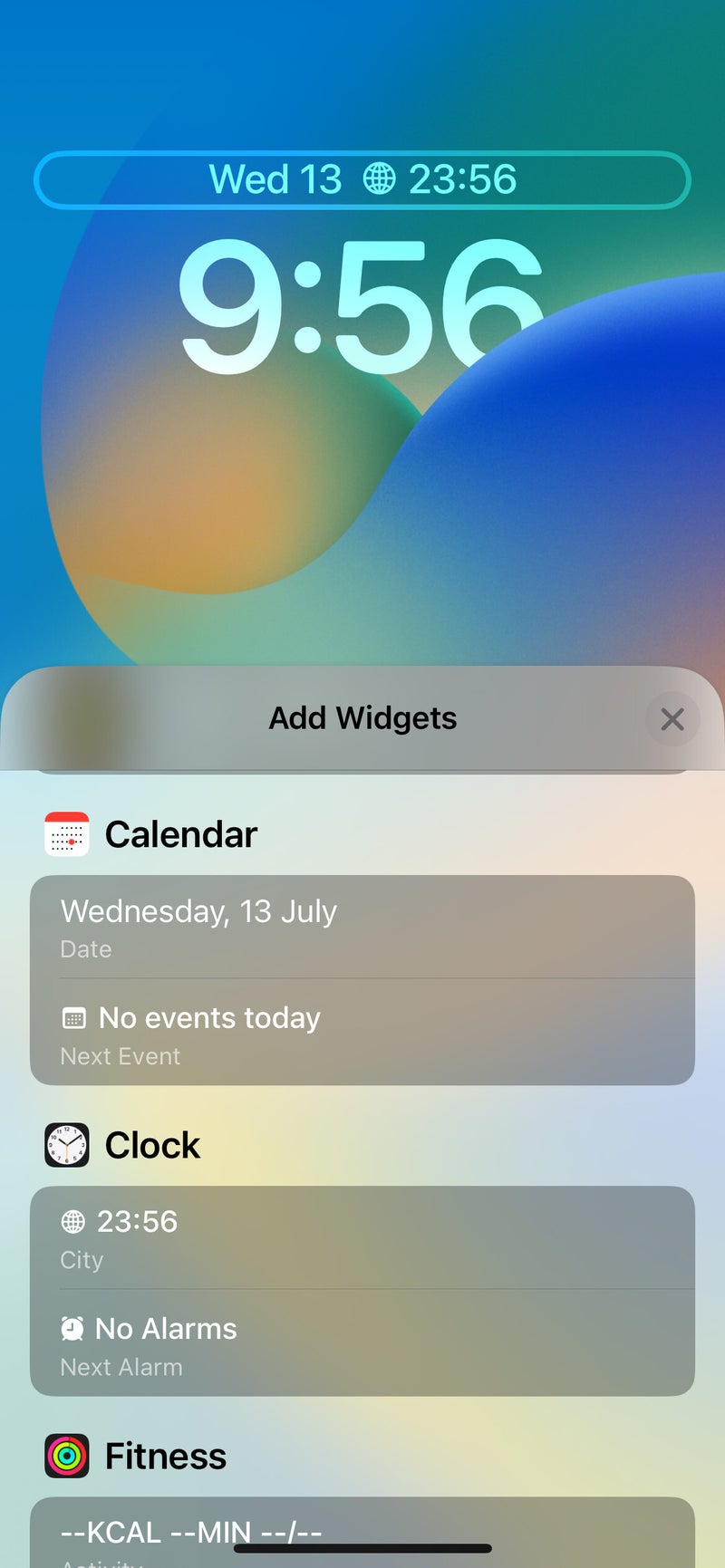 iOS 16 Lock Screen: here are all the widgets you can add