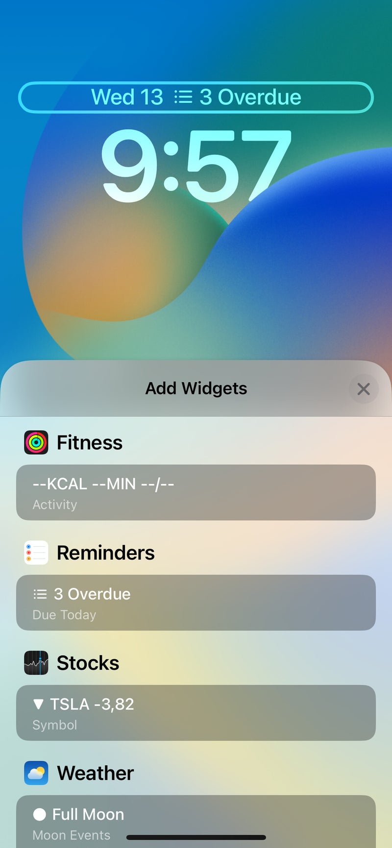 iOS 16 Lock Screen: here are all the widgets you can add