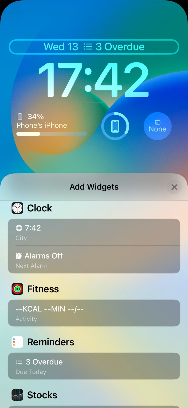iOS 16 Lock Screen: here are all the widgets you can add