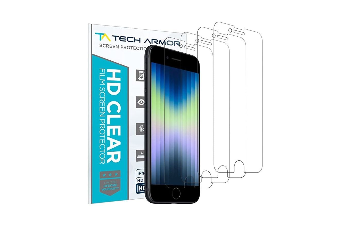 Tech Armor HD Clear Film iPhone SE (2022) Screen Protector - The best iPhone SE (2022) screen protectors - our comprehensive list