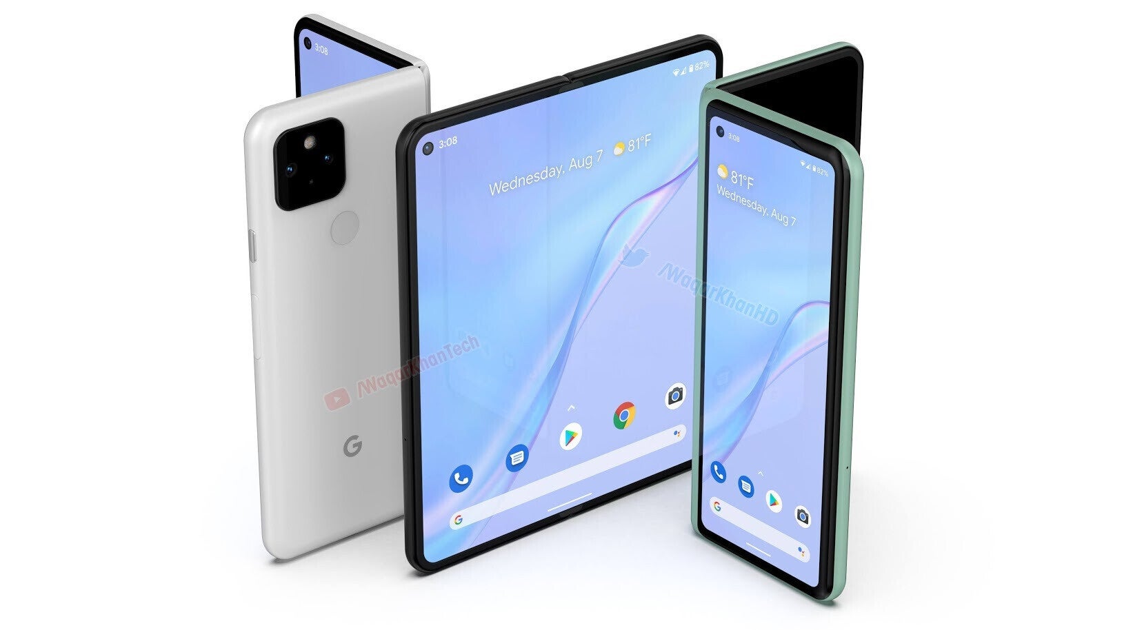 Pixel Fold concept by YouTuber Waqar Khan - Galaxy Z Fold 4 and Z Flip 4: Many failed, but Samsung made it…