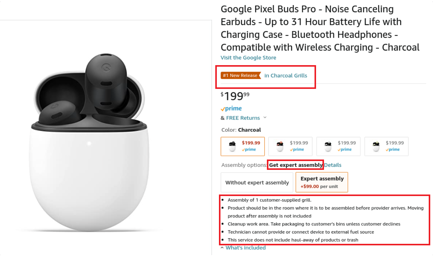 Amazon's top new charcoal grill is the Pixel Buds Pro; wait, what