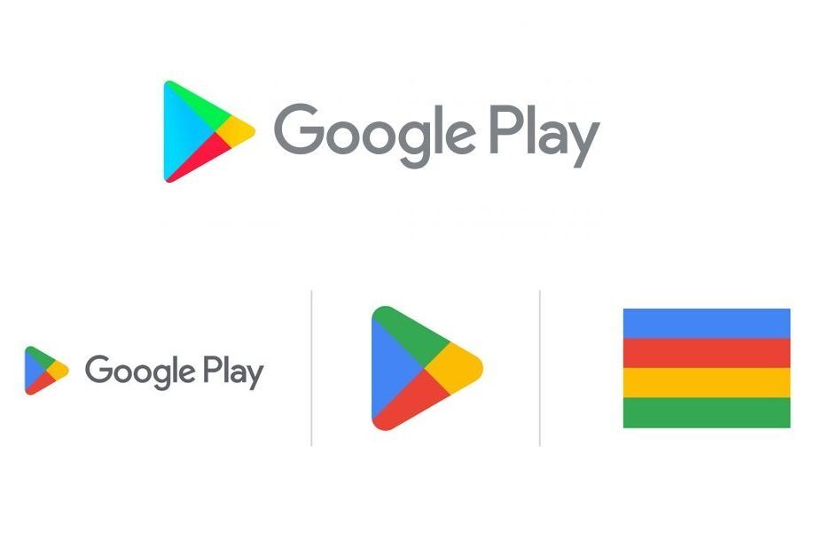 New Google Play logo (bottom) vs old (top) - Google Play Store celebrates its 10th anniversary with a new logo and 10x Play points