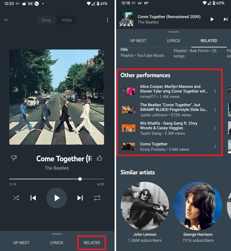 YouTube Music now makes it easier to find covers and alternative versions of the song you're listening to - YouTube Music app adds useful new feature for Android, iOS music fans