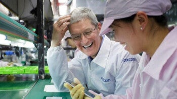 Apple CEO Tim Cook visited the Foxconn assembly line where the iPhone is manufactured - Apple is doing something different with iPhone 14 production that it never did before