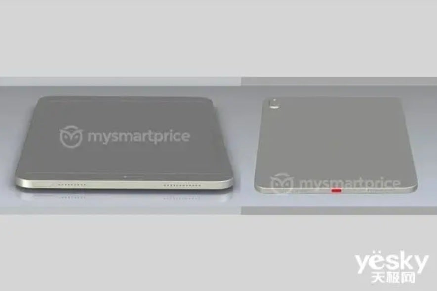 Render of the iPad 10 shows a USB-C charging port on the bottom of the tablet - Render of iPad 10 shows changes being made to the entry-level tablet