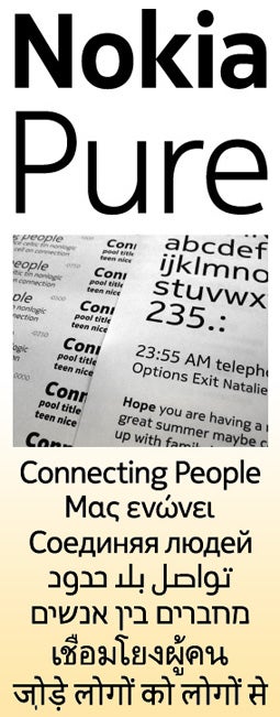 Besides new interface, Nokia might grace Symbian with new font, called Pure