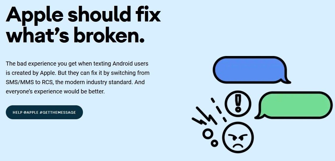 Google tries to get Apple to support RCS - Google&#039;s new website asks Apple to end the green bubble bullying by supporting RCS