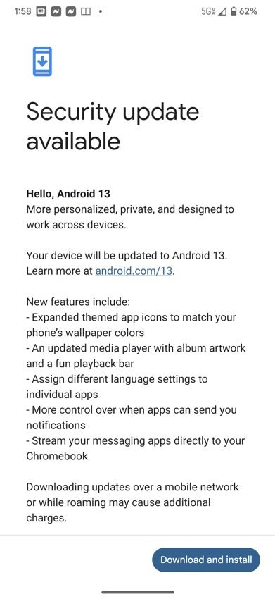 Android 13 has arrived for users of the Pixel 4 and later - Google surprises Pixel users with an August release of stable Android 13
