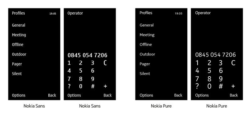 Besides new interface, Nokia might grace Symbian with new font, called Pure
