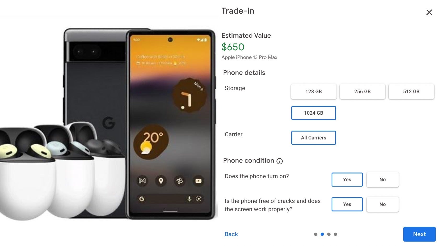Google will pay you to trade in your iPhone for a Pixel.  - Discounts and gifts for bugs: Is Google trying to trick people into buying new Pixel phones?