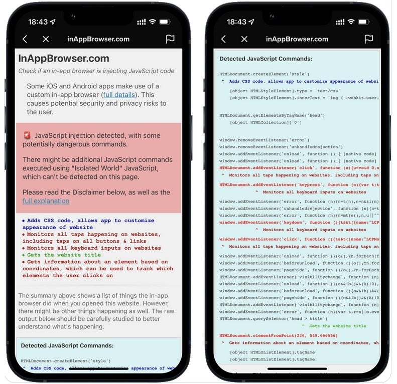 The InAppBrowser website reveals that the TikTok in-app browser is dangerous - TikTok's in-app keyboard on iOS has the capability of stealing personal data you type