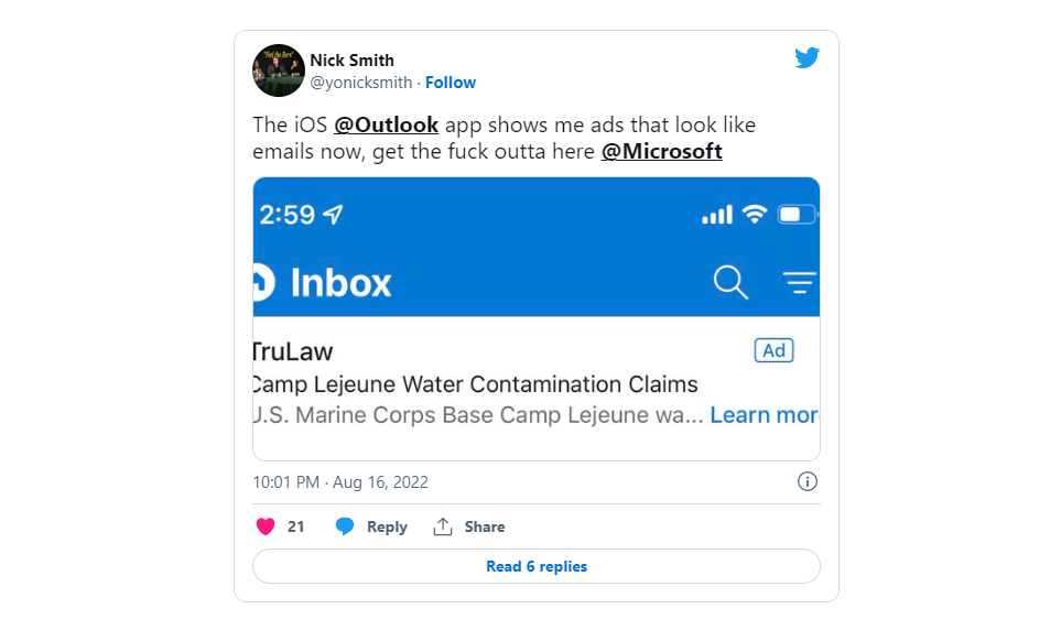 Get ready for more ads if you’re using Microsoft Outlook on iOS and Android