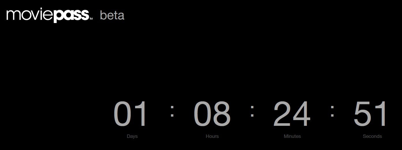 The timer counts down toward the 9 am ET opening of the MoviePass beta waitlist on August 25th - A more fiscally responsible MoviePass opens its waitlist this Thursday at 9 am ET