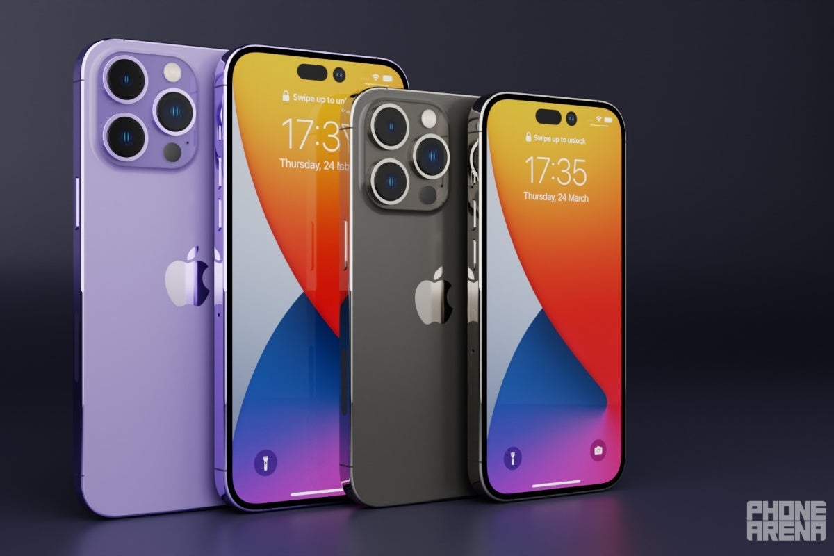 iPhone 14 Pro and Pro Max renders. - Apple's iPhone 14 launch event date is finally official, and it's pretty early