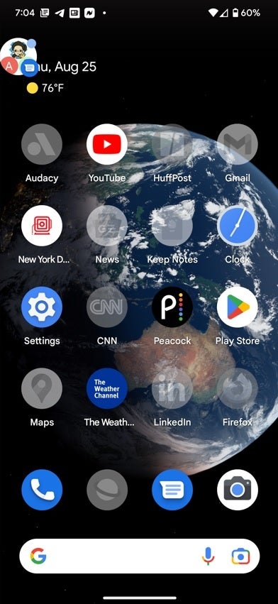 Dengan Penghemat Baterai Ekstrim, sebagian besar aplikasi berwarna abu-abu di layar utama Pixel Anda - Video Google menunjukkan kepada Anda cara mendapatkan masa pakai baterai yang lebih baik di Pixel Anda