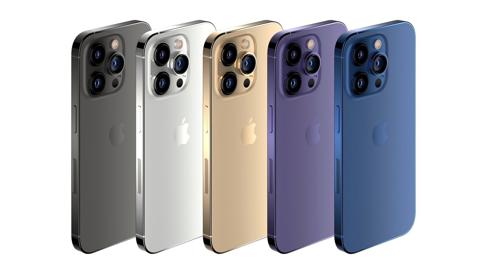 iPhone 14 renders in their supposed colors.  Renders by Apple Hub.  iPhone 14 Pro: Apple doesn't usually try hard, but this time Android is under real pressure