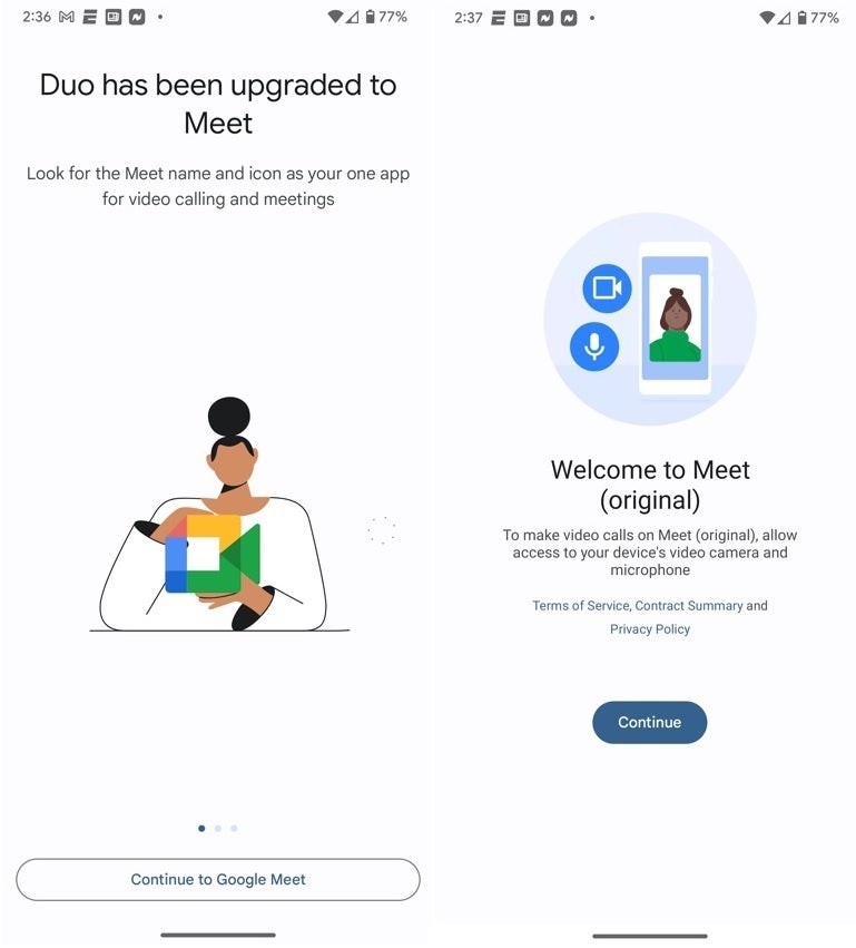 Google Duo includes Duo and Meet while the Original Meet is self-explanatory - Google brings Duo back as a shortcut to its video chat and conferencing apps
