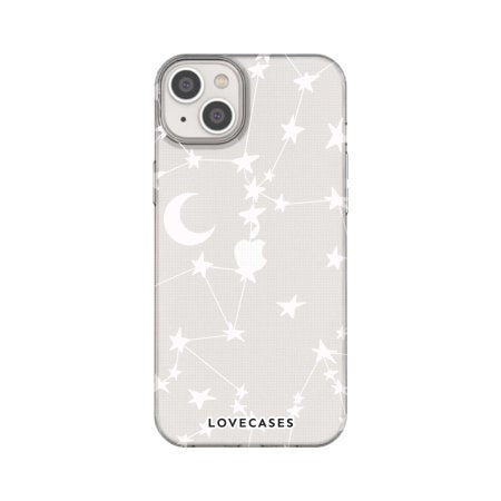 LoveCases White Stars and Moons Gel Case - Para iPhone 14 - Las mejores fundas para iPhone 14 disponibles en este momento